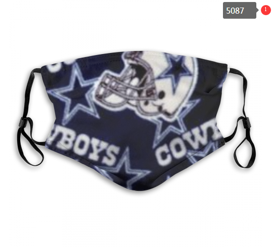 2020 NFL Dallas cowboys #13 Dust mask with filter->nfl dust mask->Sports Accessory